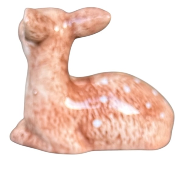 Robert Stanley Deer Salt & Pepper Shaker with Tree Dish Set  No chip. Immaculate - Picture 8 of 9